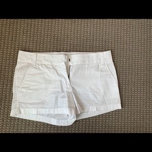 JCrew chino white shorts